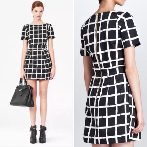 French Connection Dresses & Skirts - French Connection Check Print Windowpane Dress 10